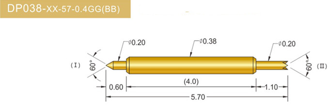 038雙頭探針、雙向探針探針、BGA雙頭探針、雙向彈簧探針、雙頭探針圖片