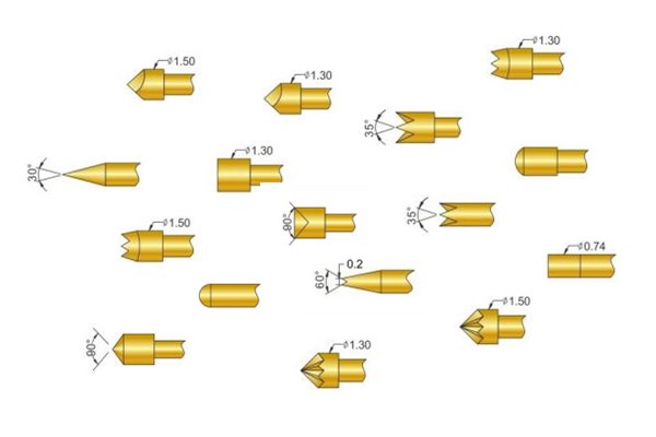 測試探針頭型 測試探針頭型